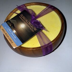 Lilikoi Shaved Ice with Hawaiian Passionfruit Scented Small Wood Candle